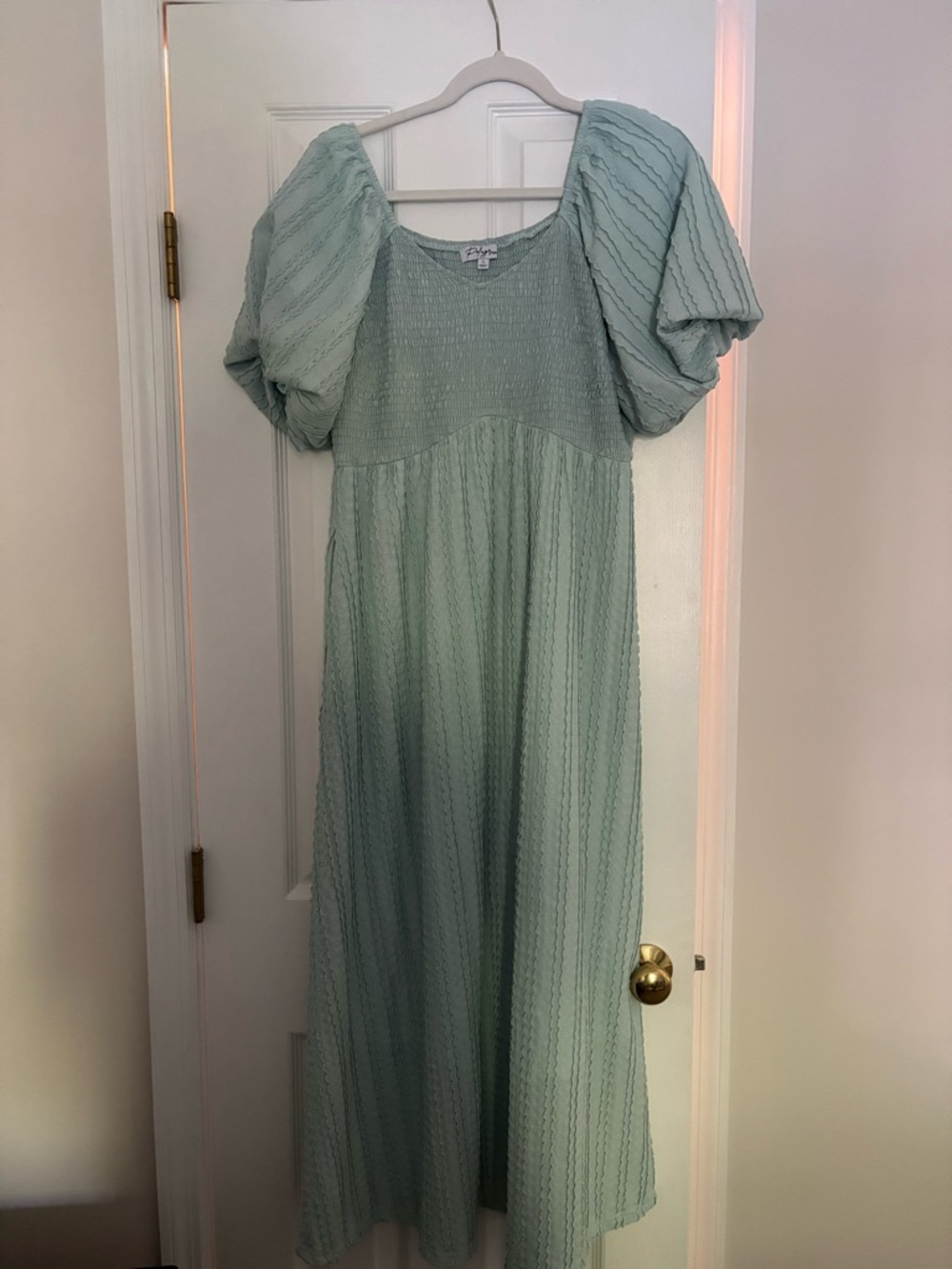 Polagram Light Aqua Maternity Dress - Picture 2 of 3